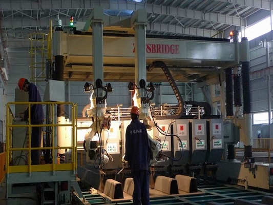 800mm Brugcomité de Machine van het Tanklassen, U Rib Assembling Automatic Welding Line